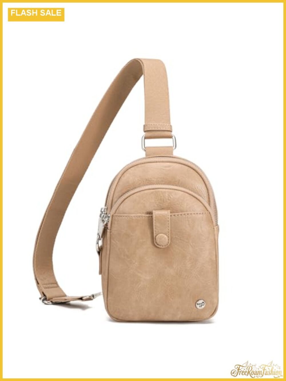 Faux Leather Anti Theft Crossbody Sling Bag RFID Blocking Women